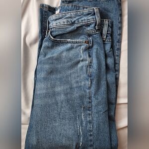 LC Lauren Conrad Women's Straight Leg Blue Jeans Size 8 Crop